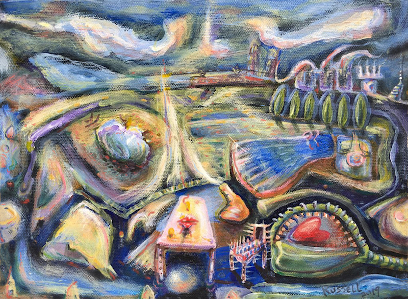 The Christmas Kiss. on canvas. 2019